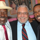 Faison, left, with James Earl Jones and Courtney B. Vance (Mike Coppola/Getty Images)